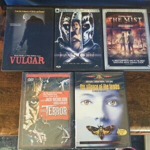Horror Scary Bundle of DVDs Movies The Terror Silence of the Lambs Vulgar Jason
